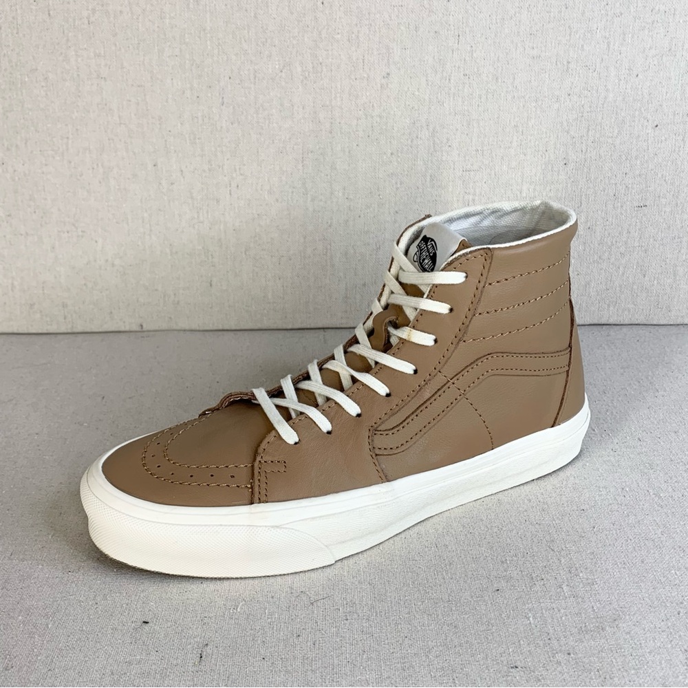 Vans - Off the Wall Sk8-Hi Tapered Soft Leather Hi-Top Sneakers - Size M8/W9.5